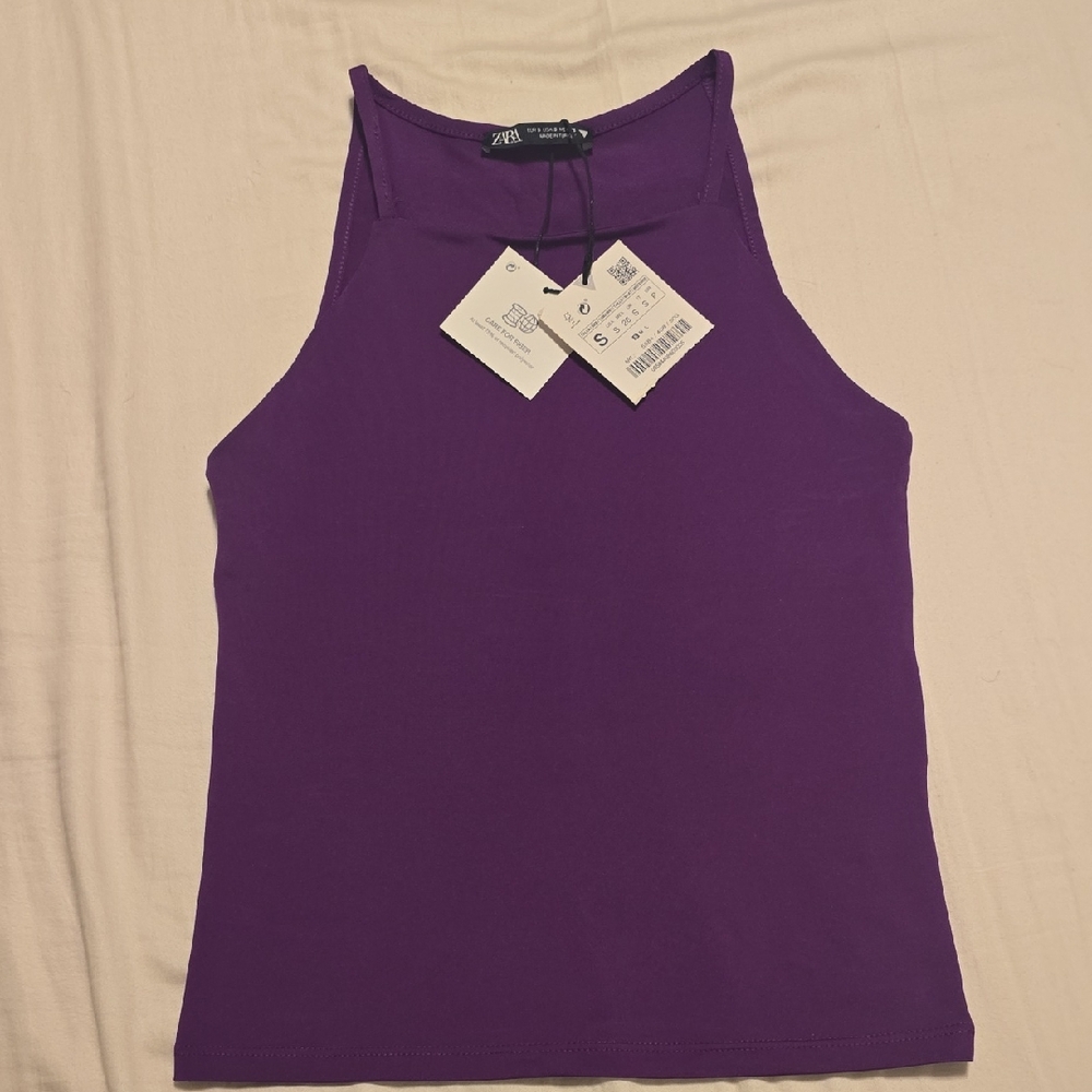Zara Women's Bold Purple Tank Top